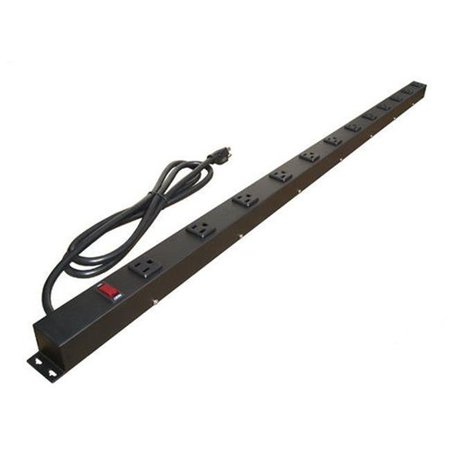 E-DUSTRY e-dustry EPS-4126V1 48 in. 12 Outlet Metal Power Strip EPS-4126V1